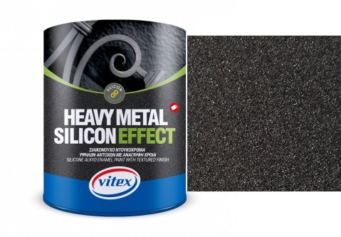 Vitex Heavy Metal Silicon Effect  - štrukturálna kováčska farba  766 Anthracite  0,75L
